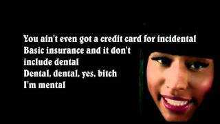 Nicki Minaj I Ain&#39;t Thru Lyrics Video