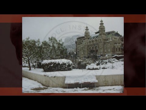 Monaco en Films : La Principauté sous la neige. 18 janvier 1985. Super 8, coul. Coll. Marangoni.