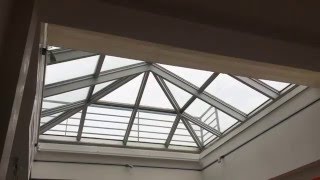 Motorized Greenhouse Skylight Shade: NYC Residence