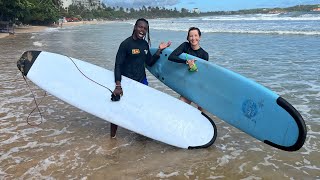 Travel vlog - Surfing For the First Time in Mirissa, Sri Lanka 🇱🇰 Gone Wrong 😭!!