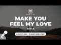 Make You Feel My Love Adele Lower Key Piano Karaoke