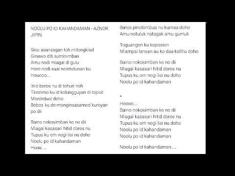 NOOLU PO ID KAHANDAMAN || KARAOKE