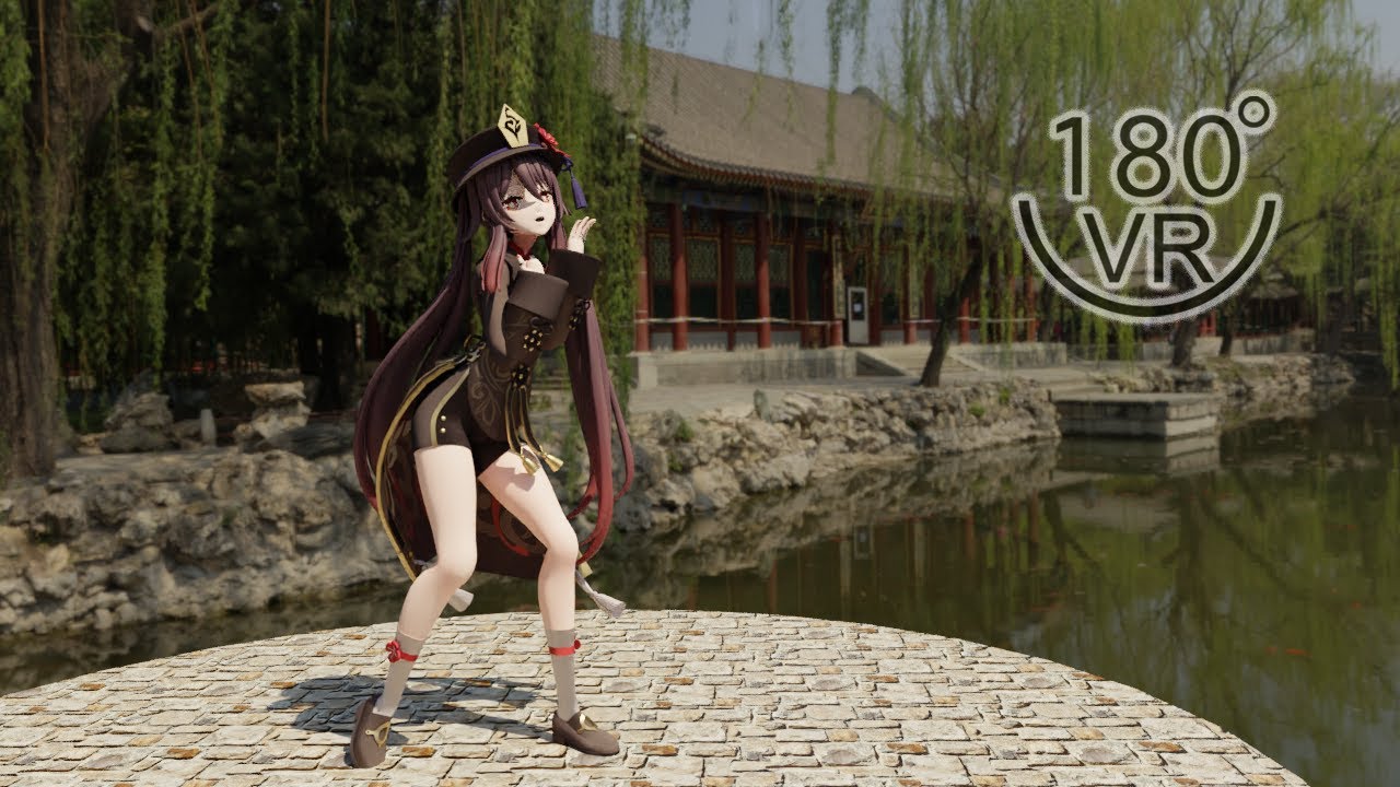 【VR180 Shorts】【HuTao】POP!【Genshin Impact MMD】