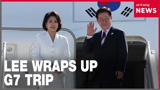 Wrap-up of President Lee's final day at G7