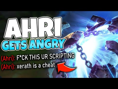 #1 XERATH WORLD INSANE ACCURACY MAKES AHRI RAGE! "SCRIPTING XERATH" - League of Legends