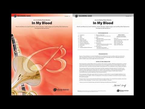 In My Blood, arr. Michael Kamuf – Score & Sound