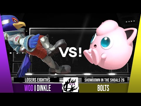 Showdown in the Shoals 26 Losers Eighths - DiNKLE (Falco) Vs. bolts (Jigglypuff) SSBU