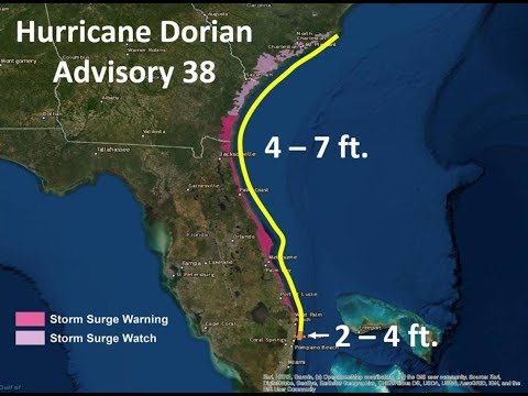 Hurricane Dorian! Models say Good news* for Florida. Bad news for North Carolina.