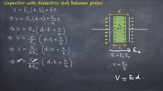 Capacitance of Parallel Plate Capacitor with Dielectric Slab Derivation | Class 12 Physics