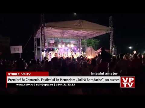 Premieră la Comarnic. Festivalul In Memoriam „Iulică Baradache”, un succes