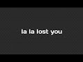 La La Lost You - NIKI (karaoke)