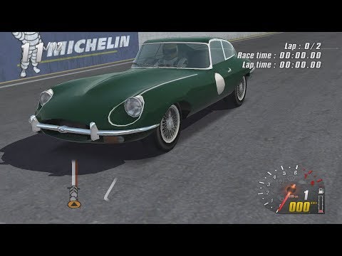 TOCA Race Driver 2 - Jaguar E-Type Series II (Nürburgring Short) Gameplay 1080p