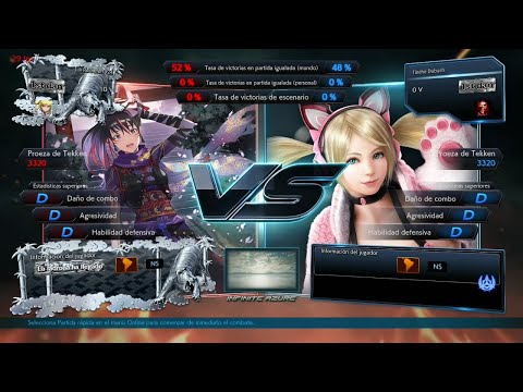 _ 591_3 D Kunimitsu ( Uchiha x24 ) vs Lucky Chloe (Tincho Dubuch) - Tekken 7 Online  sin Grafica