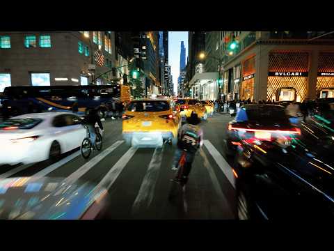 NIght Ride Racing the City Lights | Fixed Gear NYC