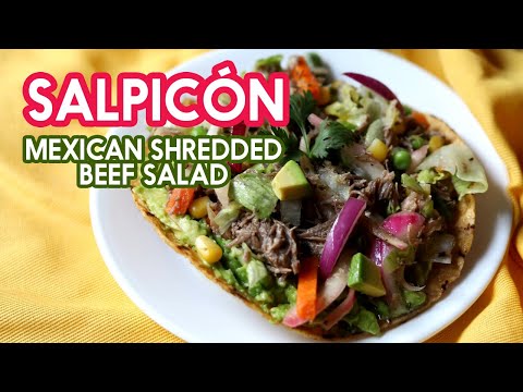 Beef Salad, Salpicon Recipe, HEALTHY MEXICAN FOOD