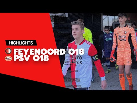 Doelpuntrijke topper 🆚 PSV eindigt onbeslist ⚖️ | Highlights Feyenoord O18 - PSV O18 | 2021-2022