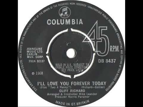 UK New Entry 1968 (142) Cliff Richard - I'll Love You Forever Today