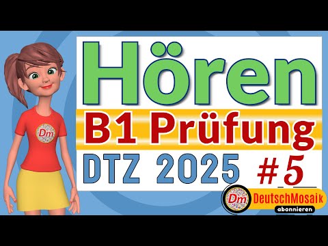 B1 Hören | DTZ Übung 2025 mit Lösungen | Teil 1–4