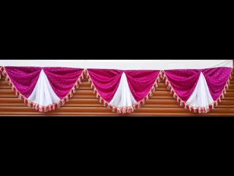 Plain tableadorn skirting jhalar jalar