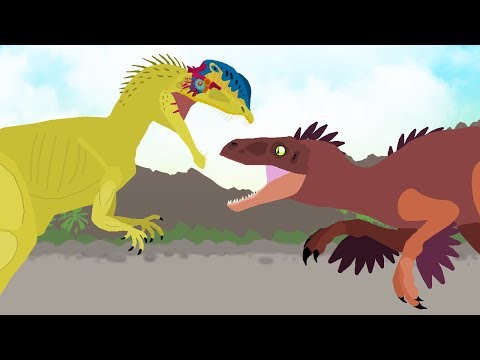 Dinosaur Pivot Battles | Dilophosaurus vs Utahraptor | DinoMania