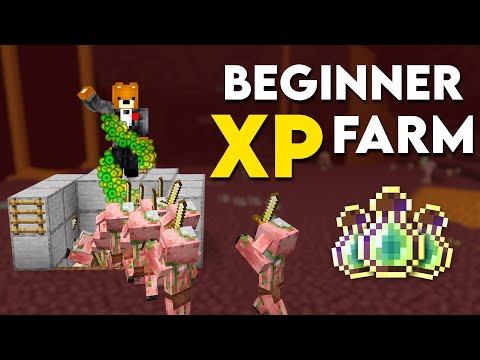 Minecraft: EASY XP FARM TUTORIAL! 1.18 & 1.19 Early Game (Without Mob Spawner)