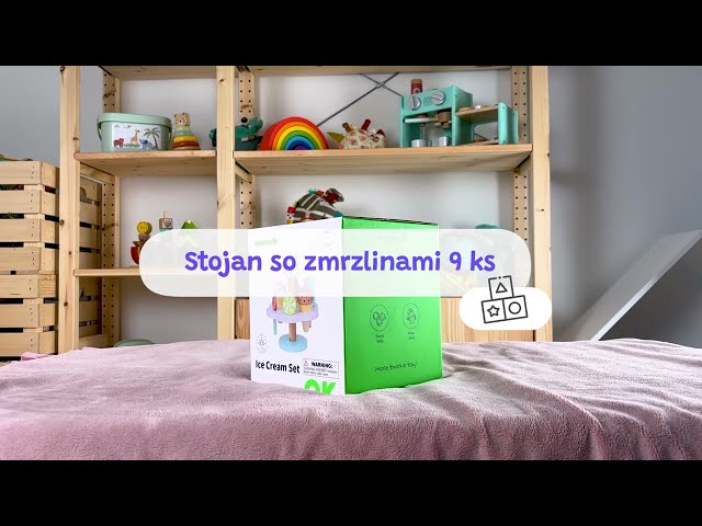 Dřevěný stojan se zmrzlinami Dřevěné jídlo Tooky Toy
