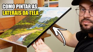 Como Pintar as laterais da tela