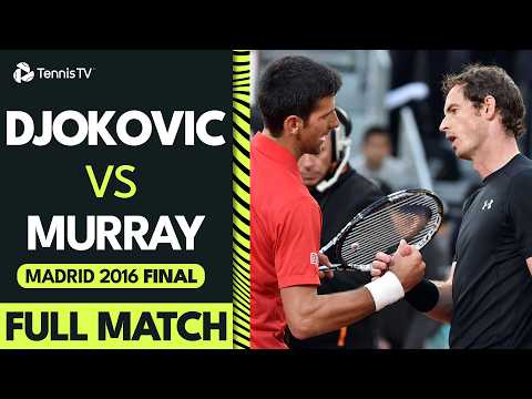 Novak Djokovic vs Andy Murray Clay Court EPIC 🥵 | Madrid 2016 Final Full Match