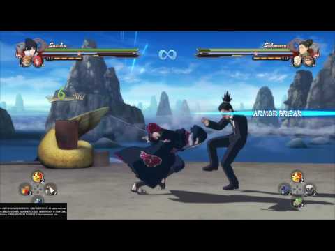 NARUTO STORM 4 Sasuke Taka combo and combo cancels