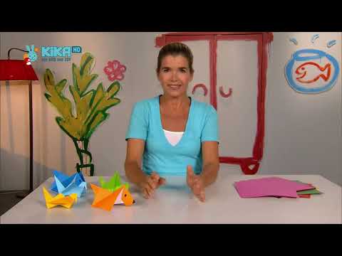 Anke bastelt ein Origami T-shirt - Die Sendung mit dem Elefanten Folge 414