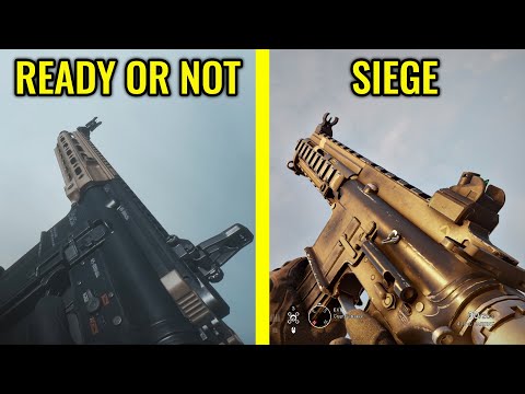 Ready or Not vs Rainbow Six Siege  - Weapons Comparison