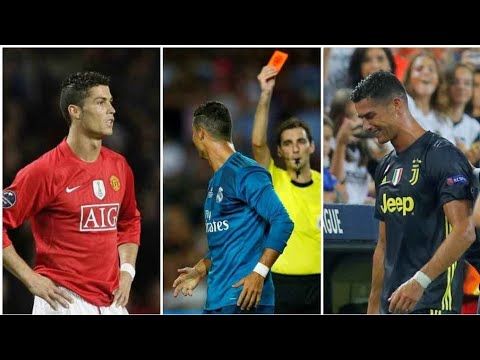 todas las tarjetas rojas a Cristiano Ronaldo