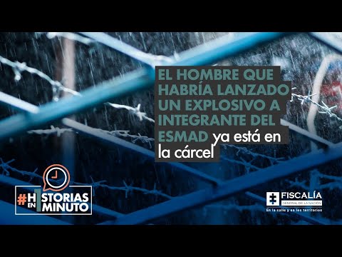 El hombre que habría lanzado un explosivo a integrante del ESMAD ya está en la cárcel