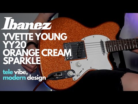 IBANEZ Talman YY20 OCS Orange Cream Sparkle / Yvette Young Signature / YY20-OCS image 14