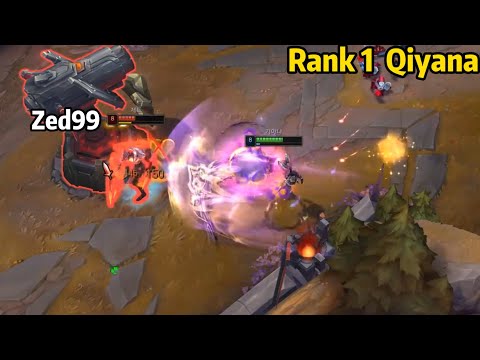 Rank 1 Qiyana VS Zed99 *KR CHALLENGER*