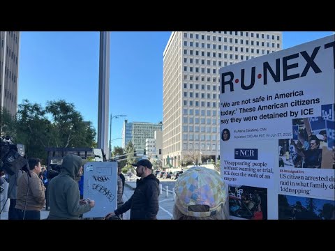 LIVE - ICE OUT FOR GOOD Protest - Downtown Los Angeles -  Renee Nicole Good - City Hall