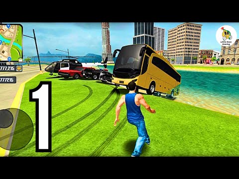 Go To Town 6 - Passanger Bus, Police Car, Helicopter & Car Driving In An Open World Game | Part 1