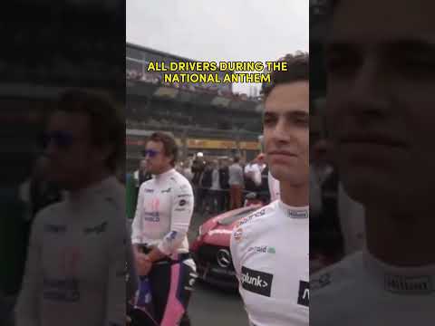 Drivers During The National Anthems! 🎵