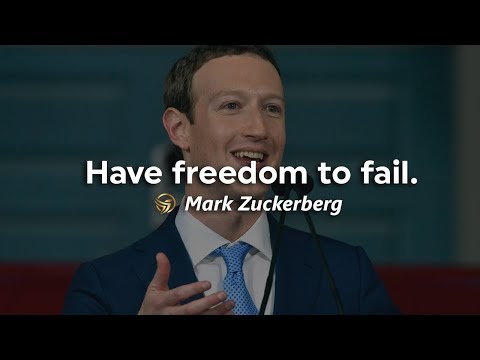 Have freedom to fail | Mark Zuckerberg
