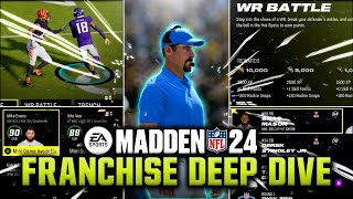 Madden 24 Franchise Deep Dive Thoughts