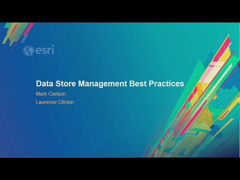 ArcGIS Data Store Management Best Practices