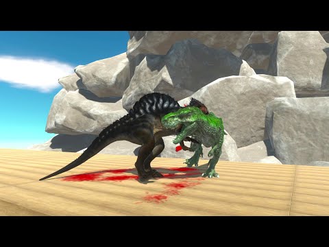 T-REX ON WOODEN BRIDGE UPDATED vs ALL UNITS - Animal Revolt Battle Simulator