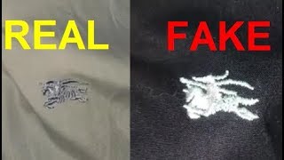 how to know if a burberry shirt is real