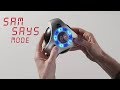 Two game modes: Guess the Number (2-player) and Sam Says (solo)