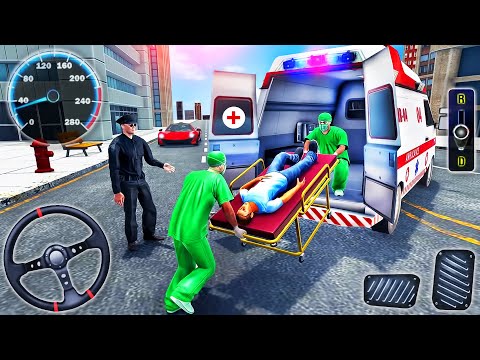 City Ambulance Emergency Simulator 2020 - Policeman Rescue Van Drive - Android GamePlay #2