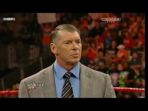 WWE MONDAY NIGHT RAW 2/8/10: JOHN CENA AND MR.MCMAHON SEGMENT PART 2/2