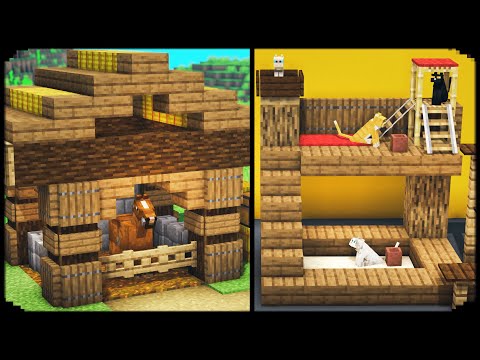 Minecraft: 5+ Pet House Designs | Minecraft Animal House Idea