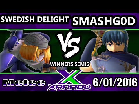 S@X 152 SSBM Winners Semis - Swedish Delight (Sheik) Vs. SmashG0D (Marth)