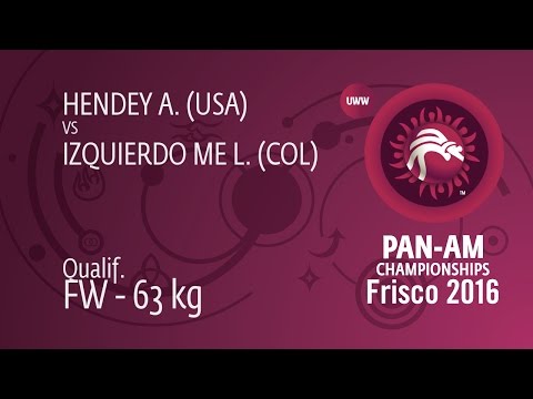 Qual. FW - 63 kg: A. HENDEY (USA) df. L. IZQUIERDO ME (COL) by FALL, 8-10