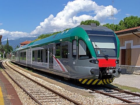 Treni e Paesaggi N.5 . Ponte sull'Adda a Lecco. ATR 125. #4k